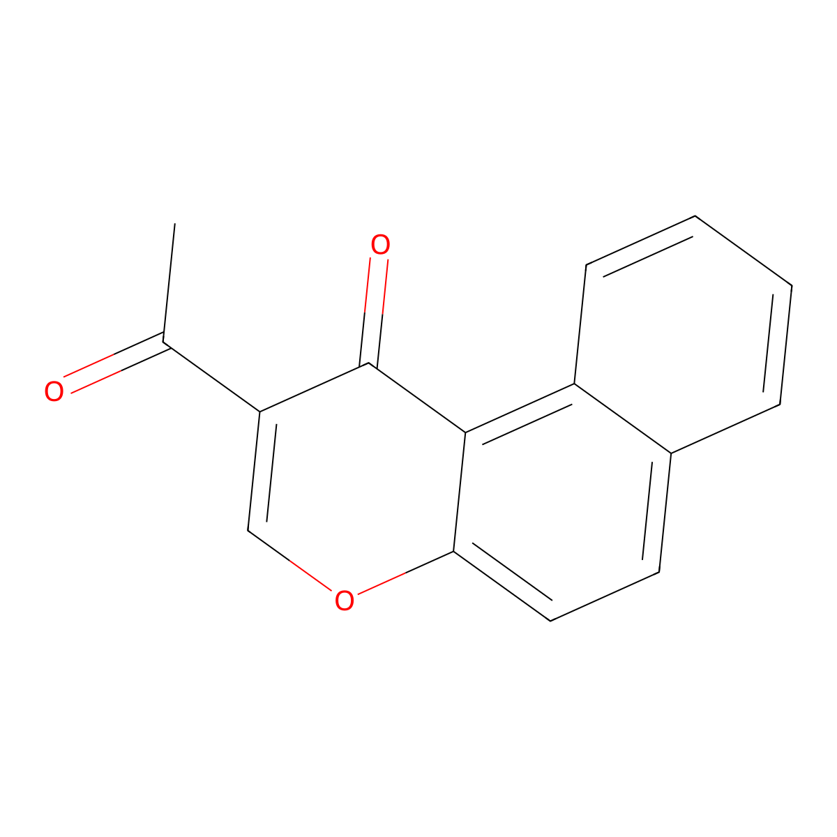 2-acetyl-1H-benzo[f]chromen-1-one molecular structure, CAS 444793-57-1