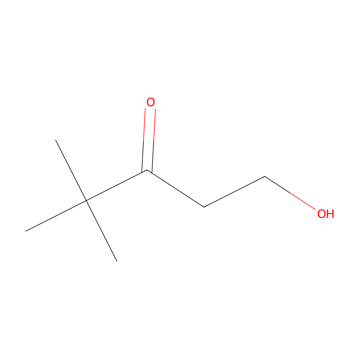 1-Hydroxy-4,4-dimethylpentan-3-one molecular structure, CAS 444795-05-5