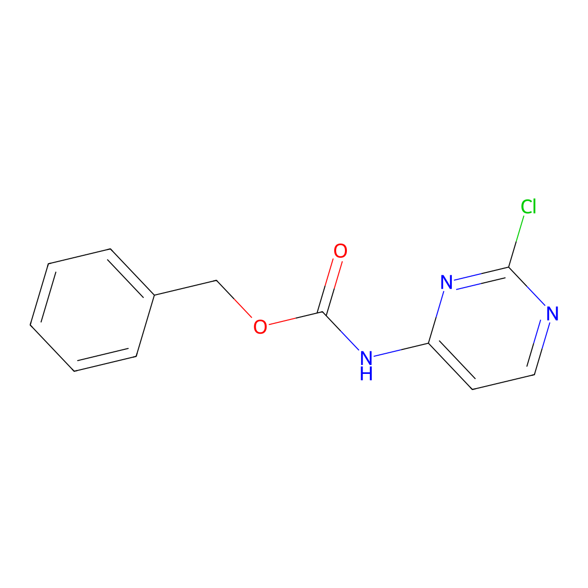 benzyl N-(2-chloropyrimidin-4-yl)carbamate molecular structure, CAS 444814-82-8