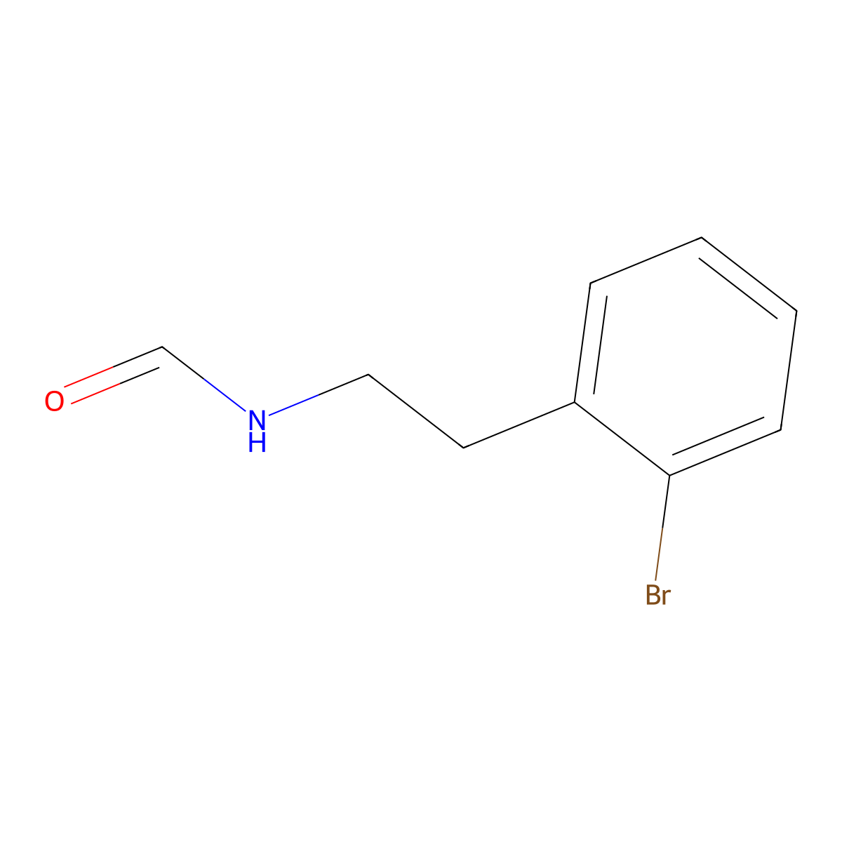 N-[2-(2-bromophenyl)ethyl]formamide molecular structure, CAS 444815-17-2