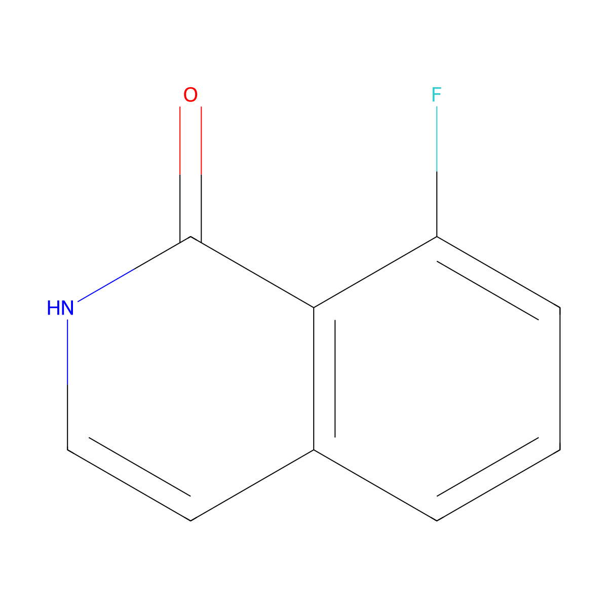 8-Fluoro-1,2-dihydroisoquinolin-1-one molecular structure, CAS 444898-84-4