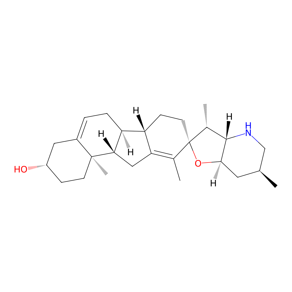 Cyclopamine molecular structure, CAS 4449-51-8