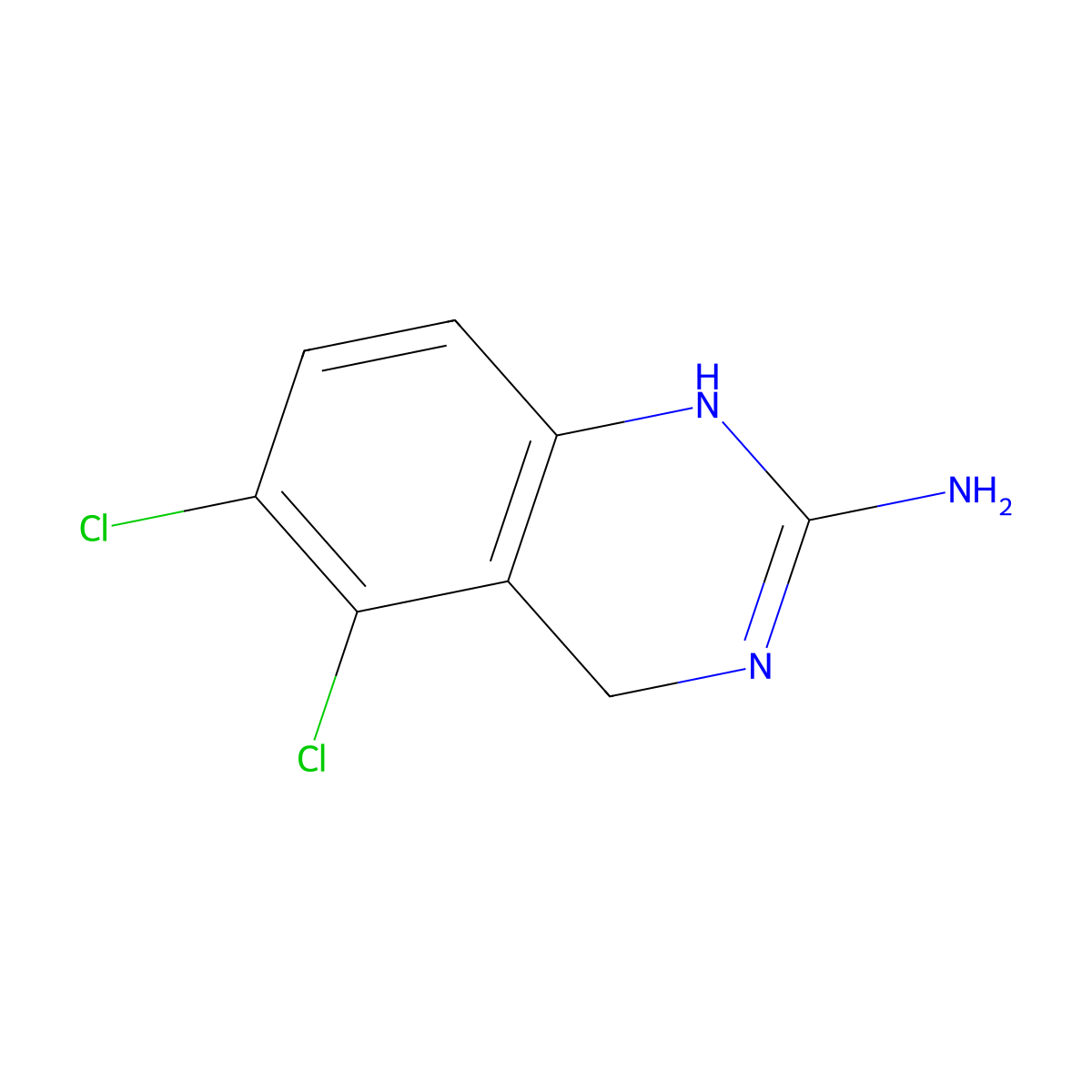 2-Amino-5,6-dichloro-3,4-dihydroquinazoline molecular structure, CAS 444904-63-6