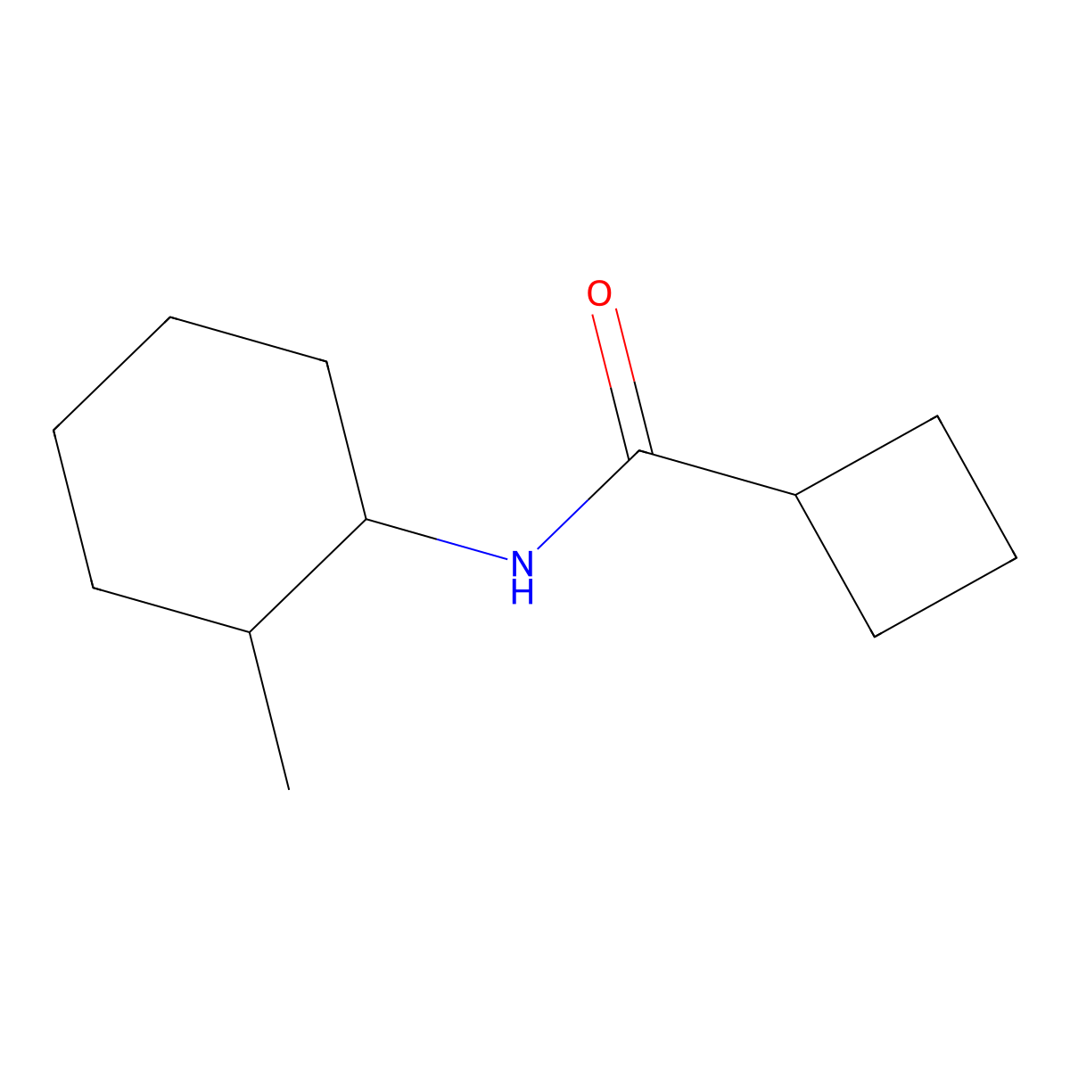 N-(2-methylcyclohexyl)cyclobutanecarboxamide molecular structure, CAS 444905-37-7