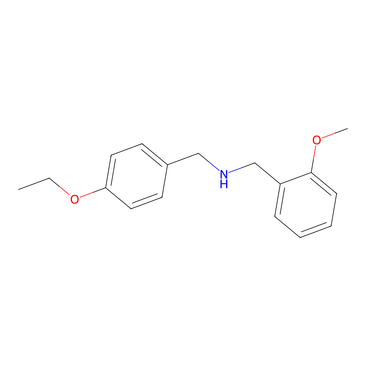 (4-Ethoxybenzyl)(2-methoxybenzyl)amine molecular structure, CAS 444907-10-2