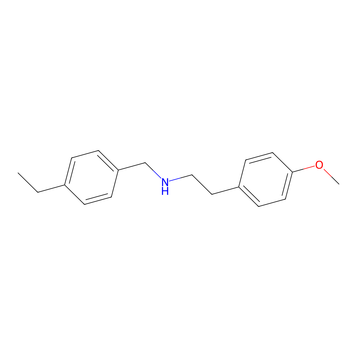 (4-Ethylbenzyl)[2-(4-methoxyphenyl)ethyl]amine molecular structure, CAS 444907-15-7