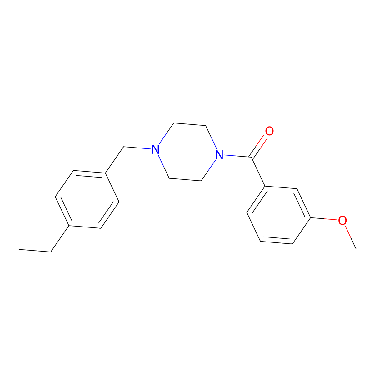 [4-(4-Ethylbenzyl)piperazin-1-yl](3-methoxyphenyl)methanone molecular structure, CAS 444907-37-3