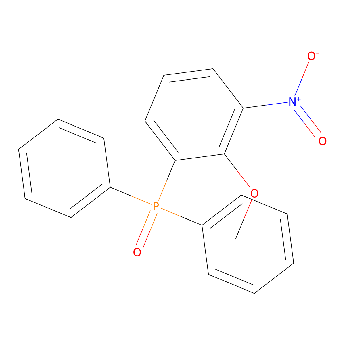 1-Diphenylphosphoryl-2-methoxy-3-nitrobenzene molecular structure, CAS 444907-44-2