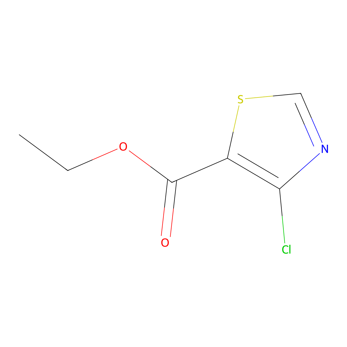 Ethyl 4-chlorothiazole-5-carboxylate molecular structure, CAS 444909-55-1