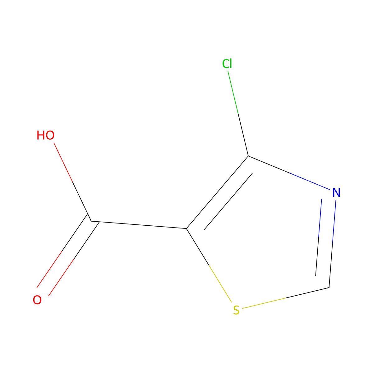 4-Chloro-1,3-thiazole-5-carboxylic acid molecular structure, CAS 444909-59-5