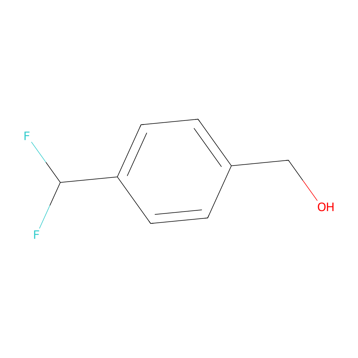 4-(Difluoromethyl)benzenemethanol molecular structure, CAS 444915-77-9