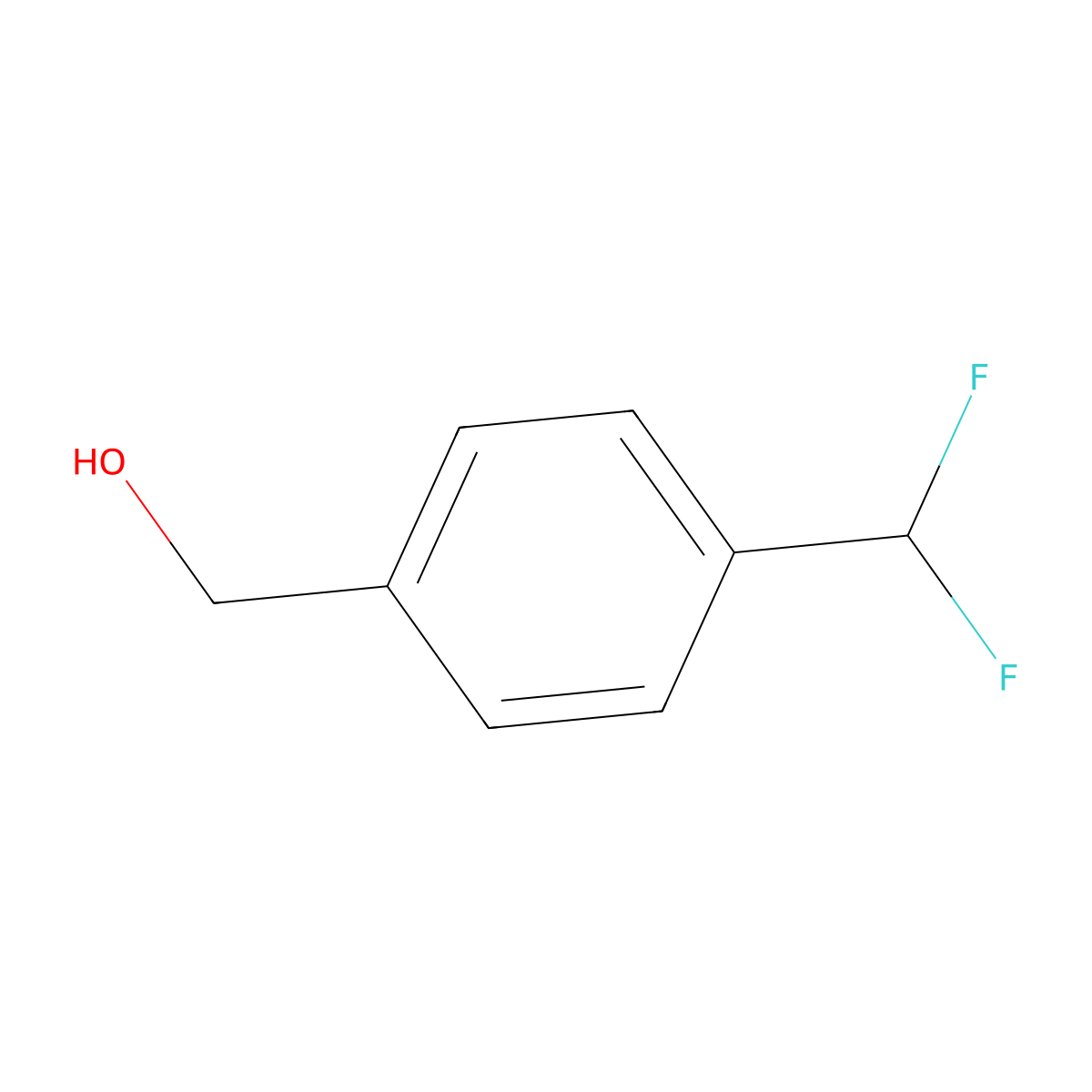 4-(Difluoromethyl)benzenemethanol molecular structure, CAS 444915-77-9
