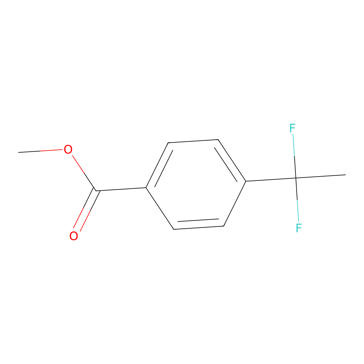 Methyl 4-(1,1-difluoroethyl)benzoate molecular structure, CAS 444915-84-8