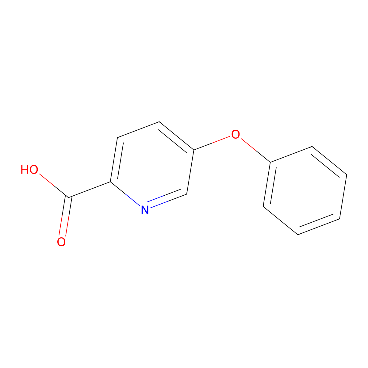 5-Phenoxypyridine-2-carboxylic acid molecular structure, CAS 444919-20-4