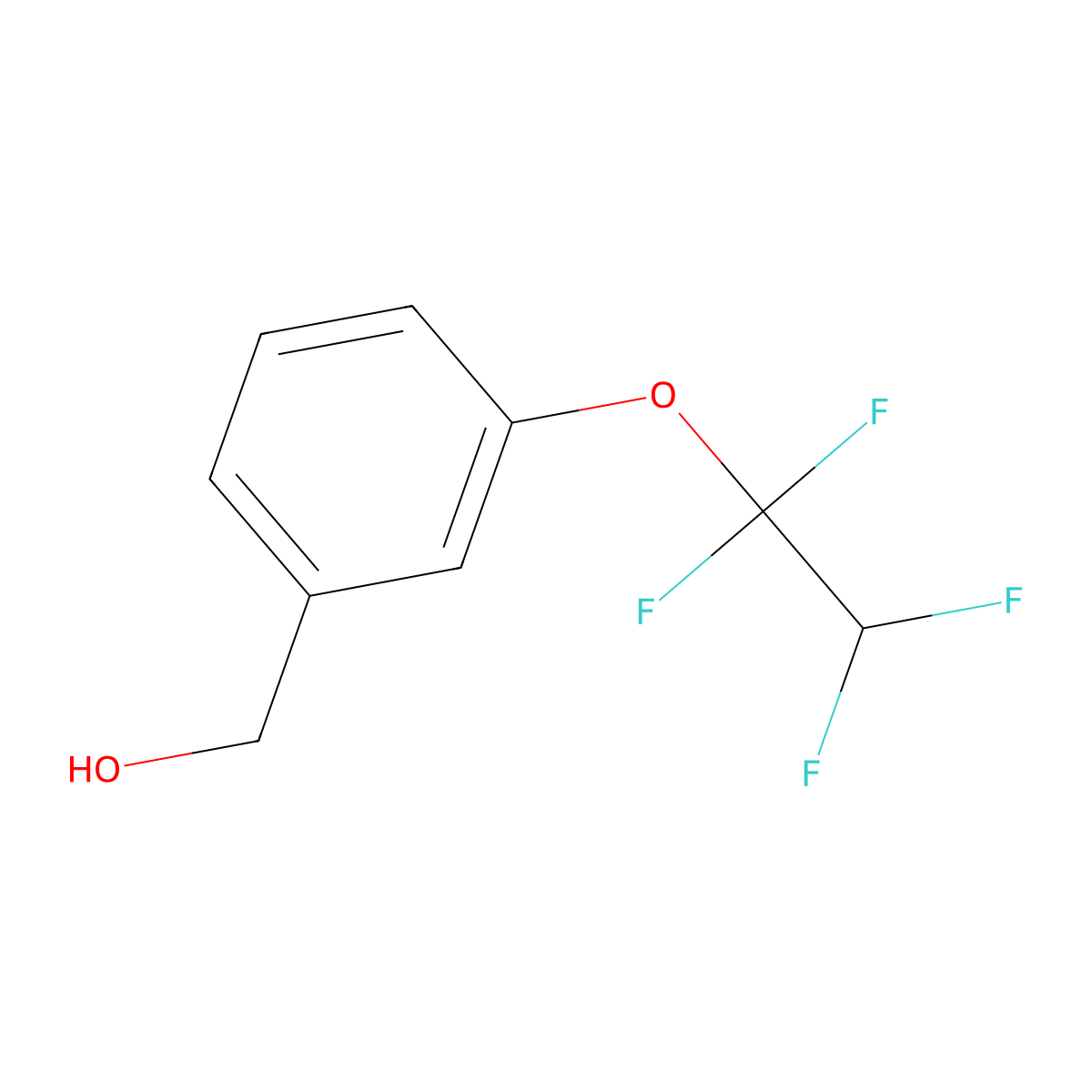 3-(1,1,2,2-Tetrafluoroethoxy)benzyl alcohol molecular structure, CAS 444920-04-1