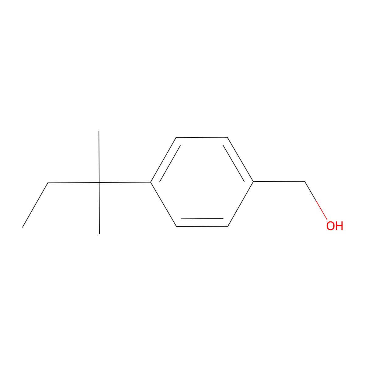 [4-(2-Methylbutan-2-yl)phenyl]methanol molecular structure, CAS 444921-39-5