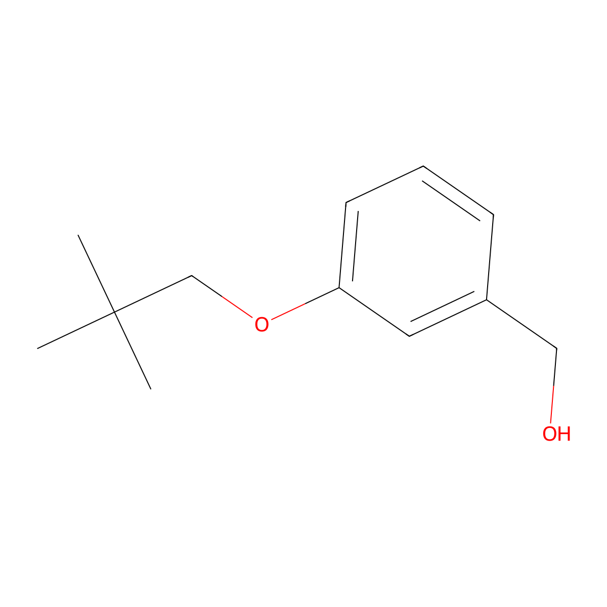 [3-(2,2-Dimethylpropoxy)phenyl]methanol molecular structure, CAS 444922-27-4