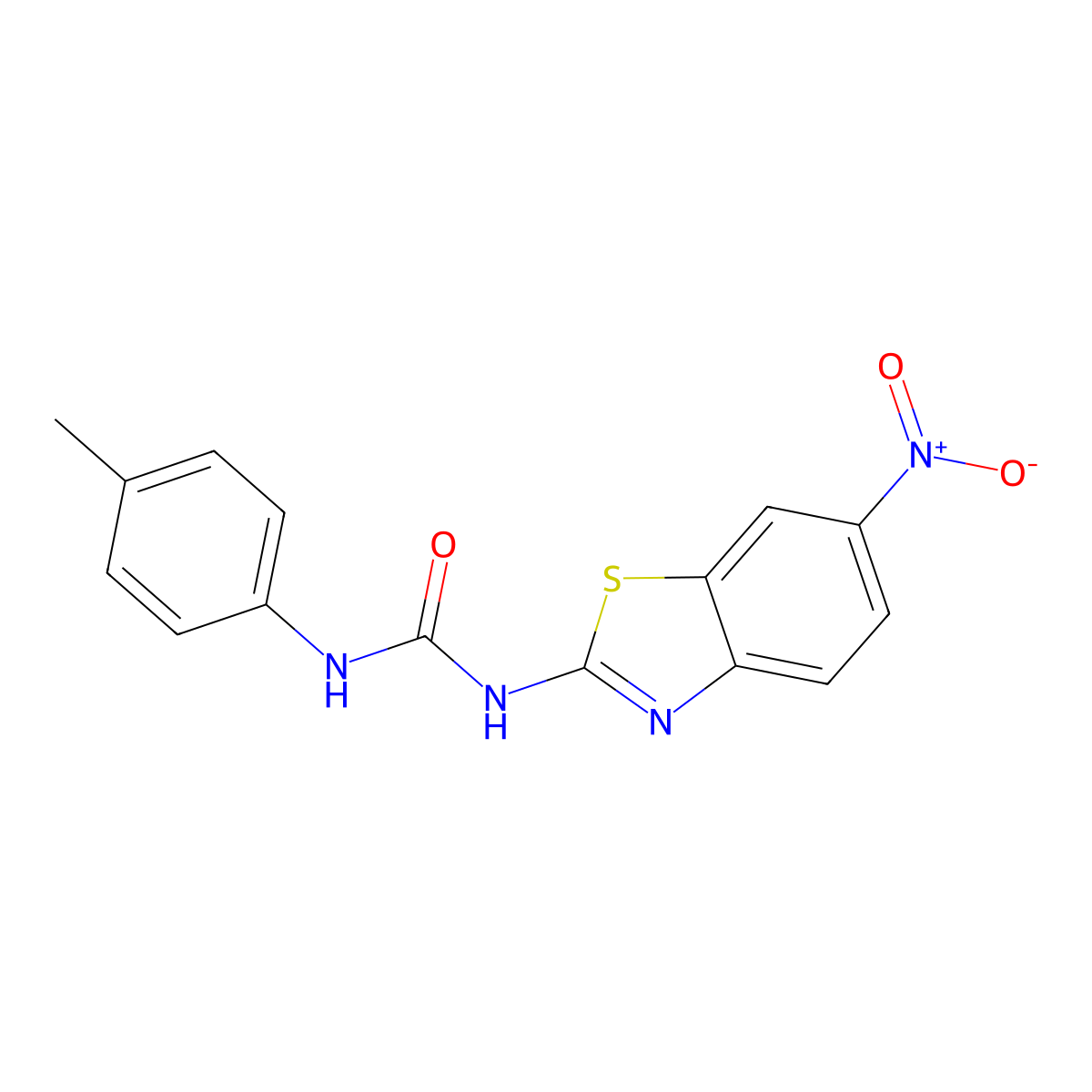 1-(4-Methylphenyl)-3-(6-nitro-1,3-benzothiazol-2-yl)urea molecular structure, CAS 444932-33-6