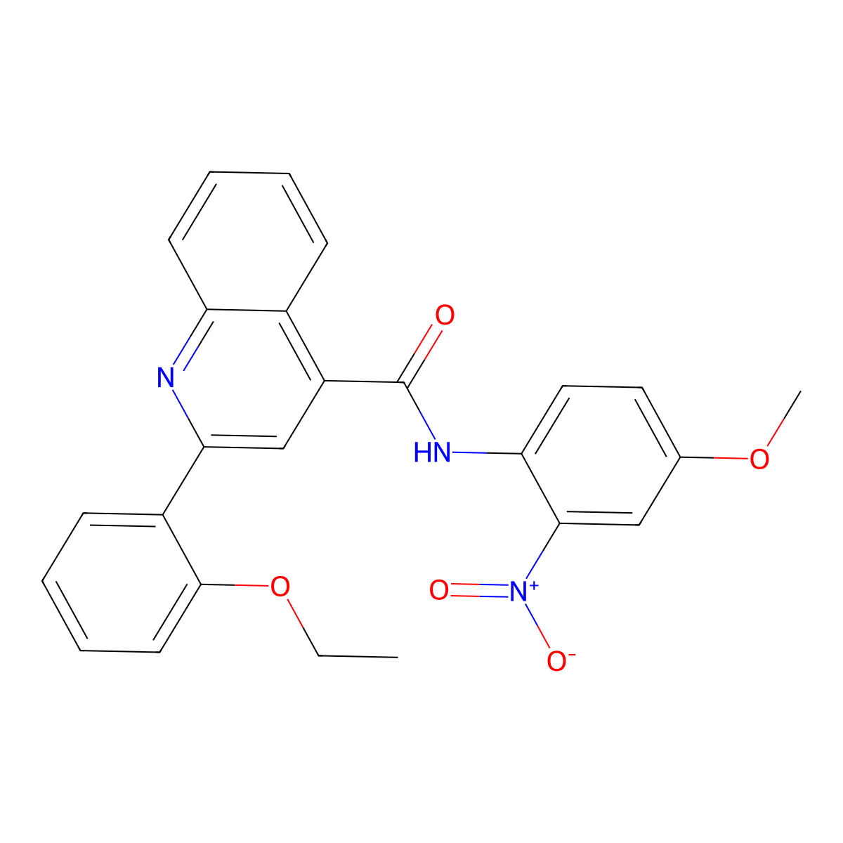 2-(2-ethoxyphenyl)-N-(4-methoxy-2-nitrophenyl)quinoline-4-carboxamide molecular structure, CAS 444933-78-2