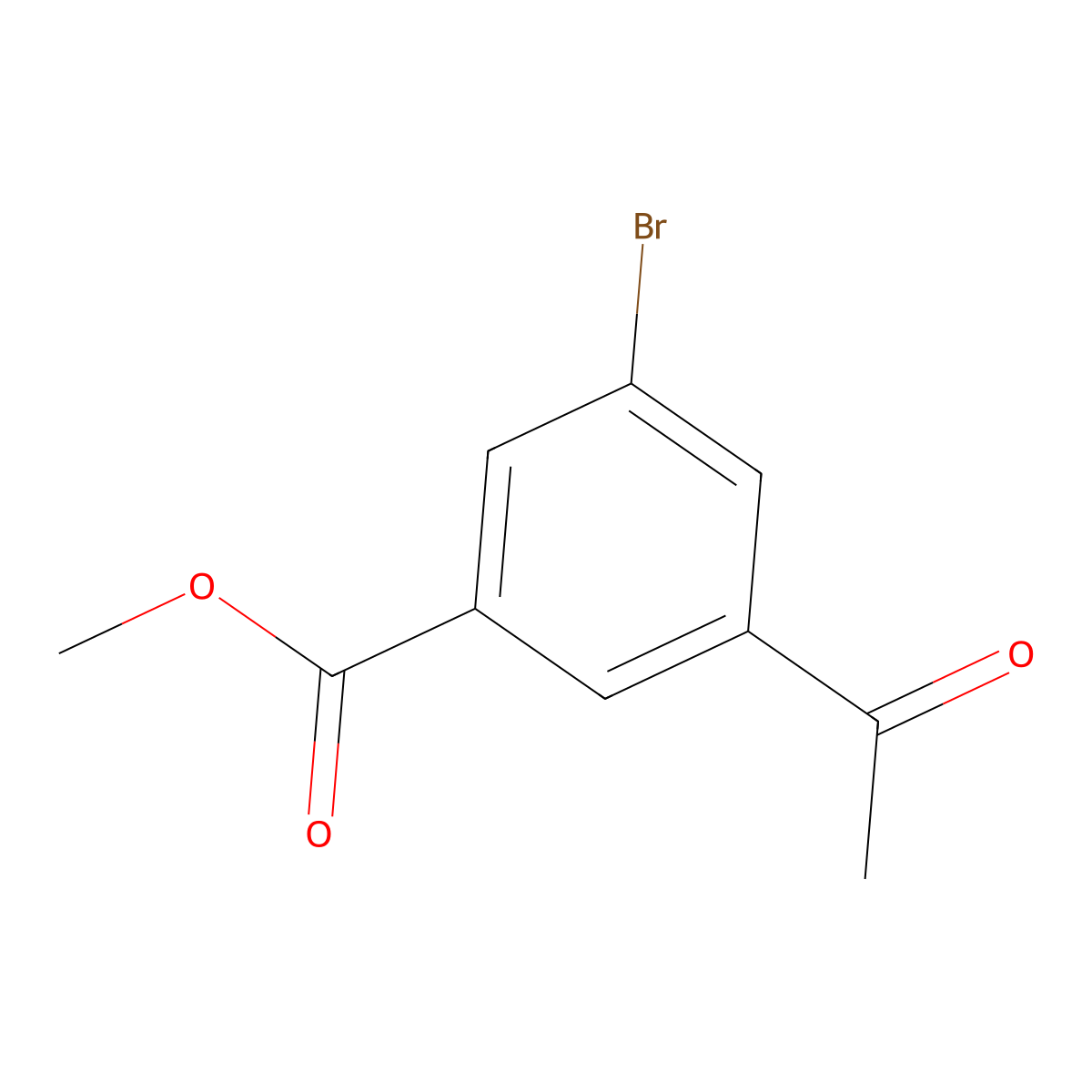Methyl 3-acetyl-5-bromobenzoate molecular structure, CAS 444992-78-3
