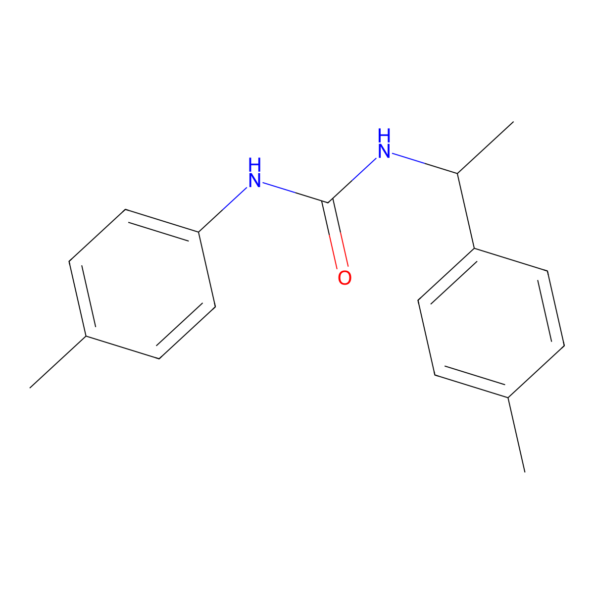 1-(4-Methylphenyl)-3-[1-(4-methylphenyl)ethyl]urea molecular structure, CAS 444998-04-3
