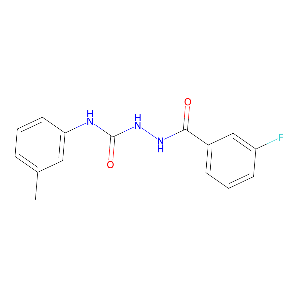 1-[(3-Fluorobenzoyl)amino]-3-(3-methylphenyl)urea molecular structure, CAS 444999-24-0