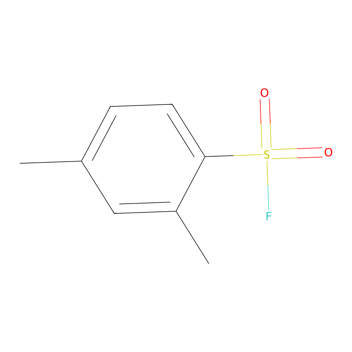 2,4-Dimethylbenzene-1-sulfonyl fluoride molecular structure, CAS 445-15-8