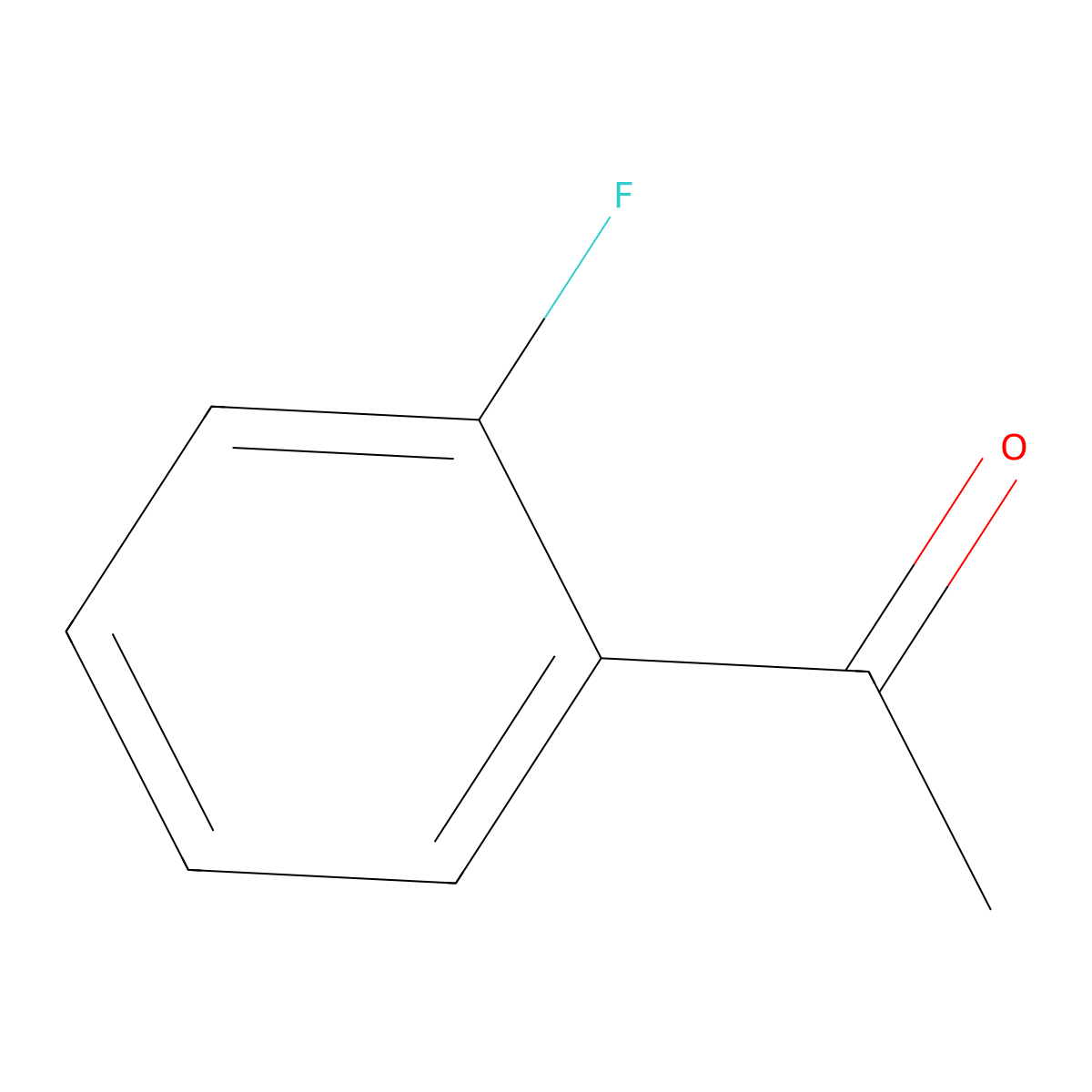o-Fluoroacetophenone molecular structure, CAS 445-27-2