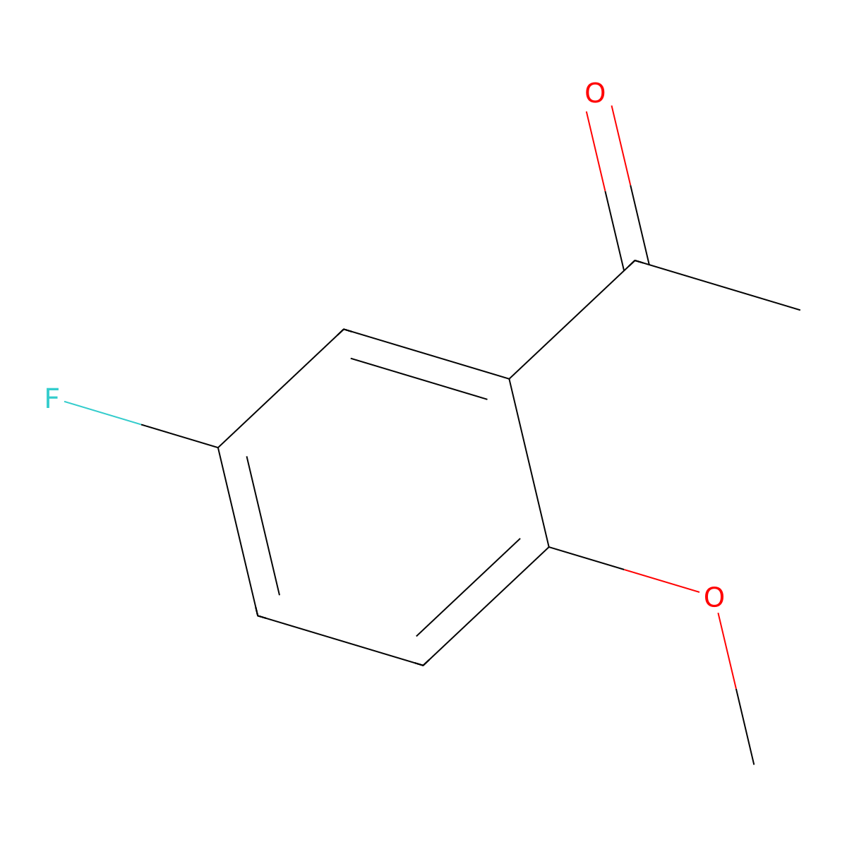 1-(5-Fluoro-2-methoxyphenyl)ethan-1-one molecular structure, CAS 445-82-9