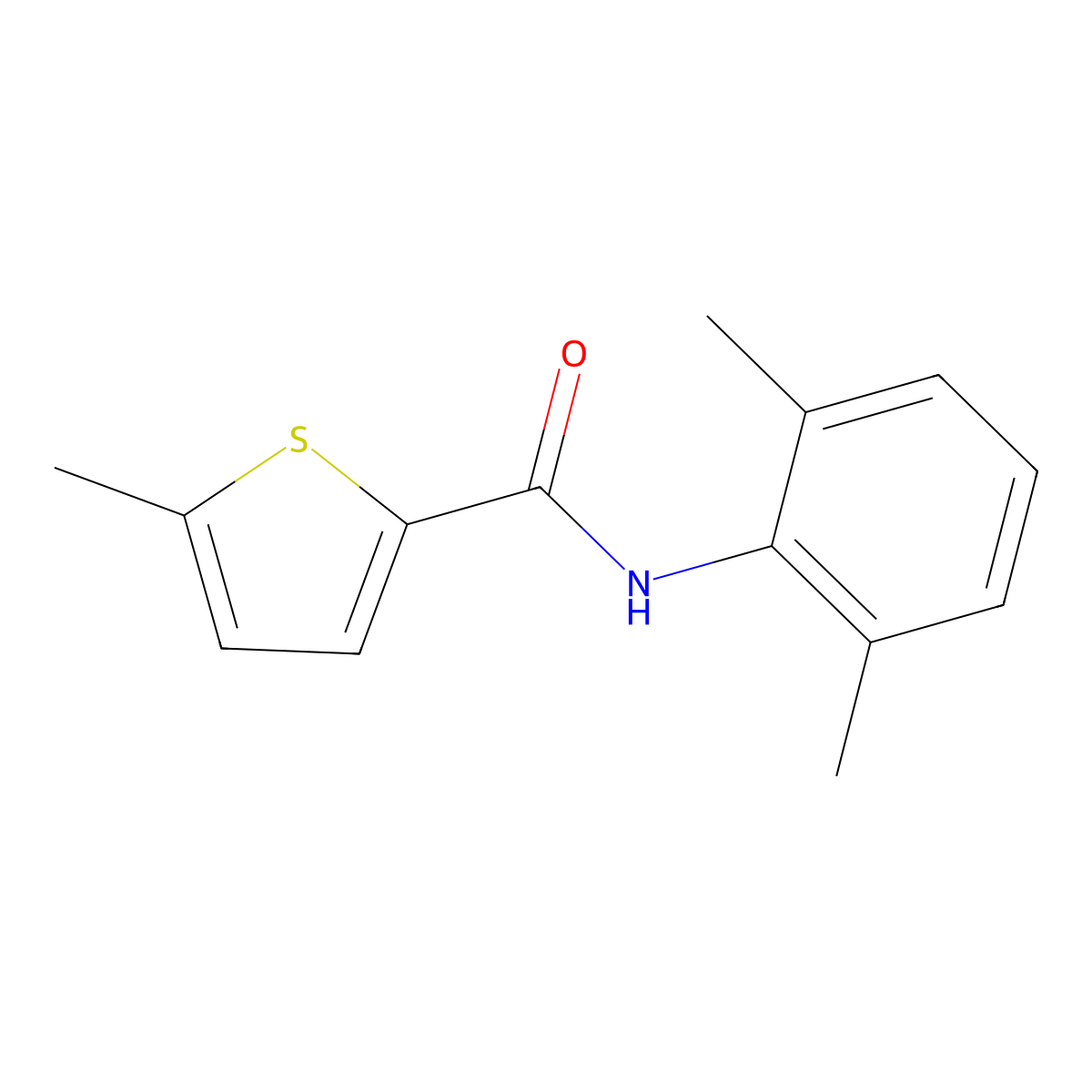 N-(2,6-dimethylphenyl)-5-methylthiophene-2-carboxamide molecular structure, CAS 445001-52-5