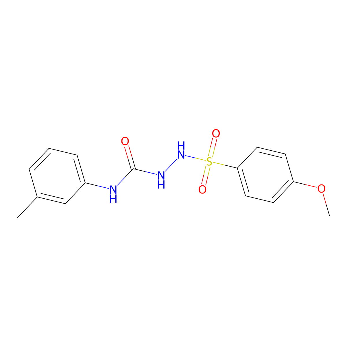 1-[(4-Methoxyphenyl)sulfonylamino]-3-(3-methylphenyl)urea molecular structure, CAS 445001-75-2