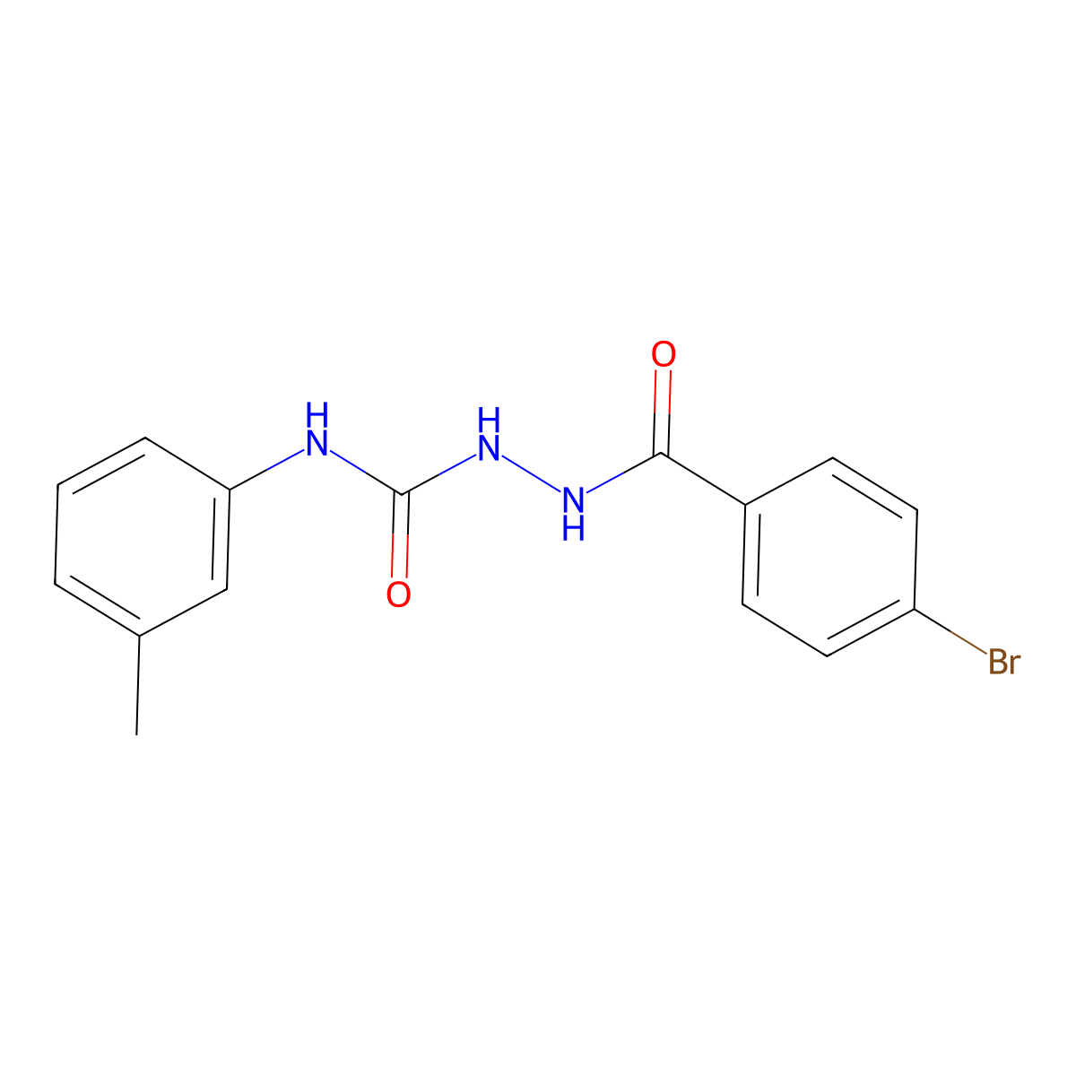 1-[(4-Bromobenzoyl)amino]-3-(3-methylphenyl)urea molecular structure, CAS 445006-70-2