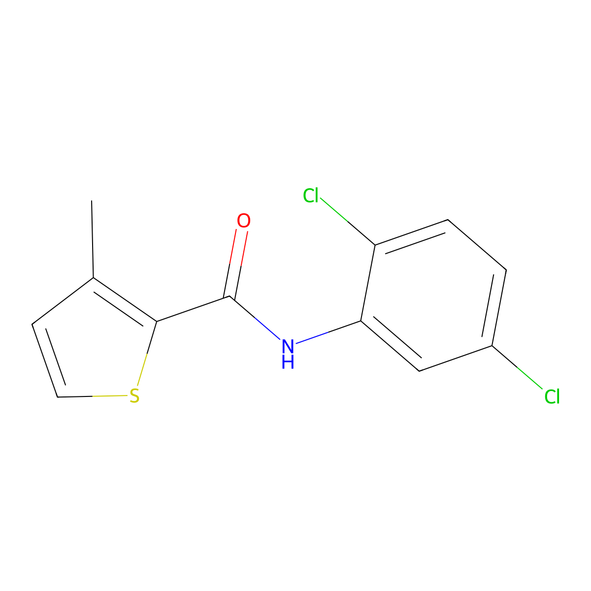 N-(2,5-dichlorophenyl)-3-methylthiophene-2-carboxamide molecular structure, CAS 445014-17-5