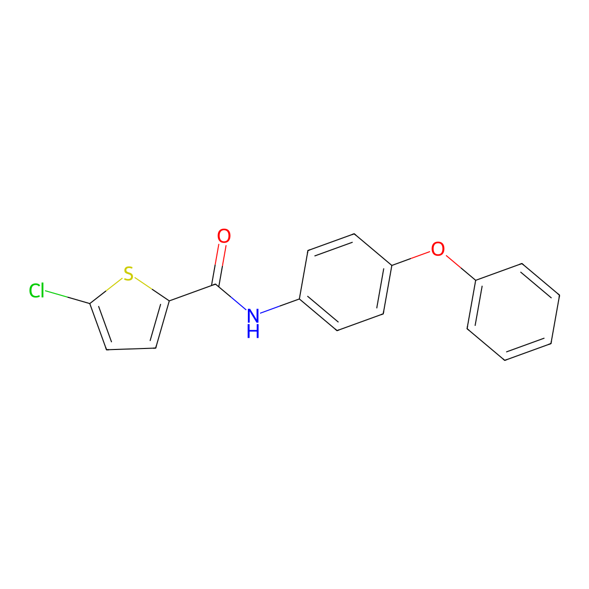 5-chloro-N-(4-phenoxyphenyl)thiophene-2-carboxamide molecular structure, CAS 445021-26-1
