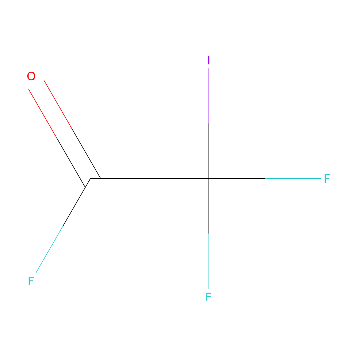 Iododifluoroacetyl fluoride molecular structure, CAS 44507-93-9