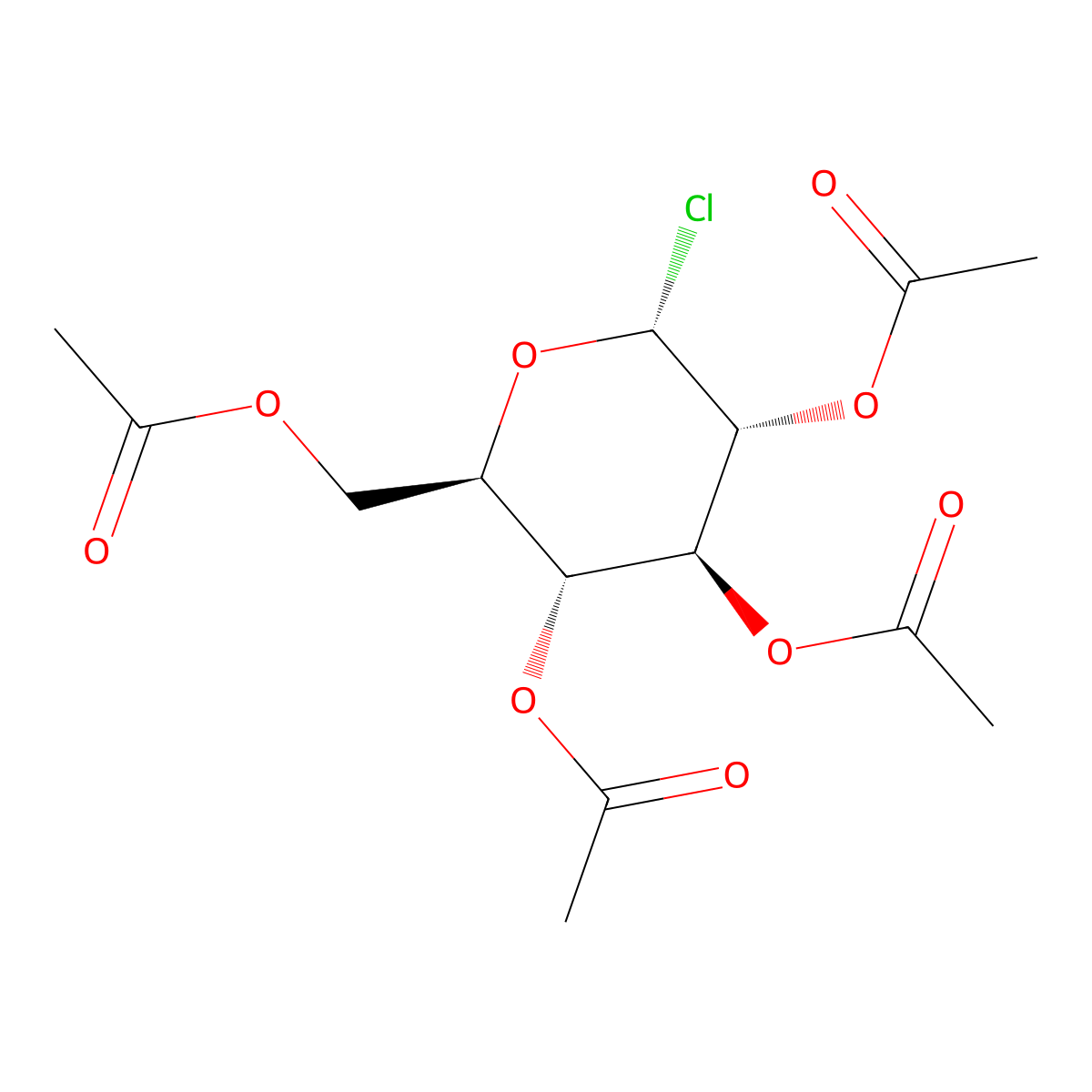 2,3,4,6-Tetra-o-acetyl-alpha-D-glucopyranosyl chloride molecular structure, CAS 4451-35-8