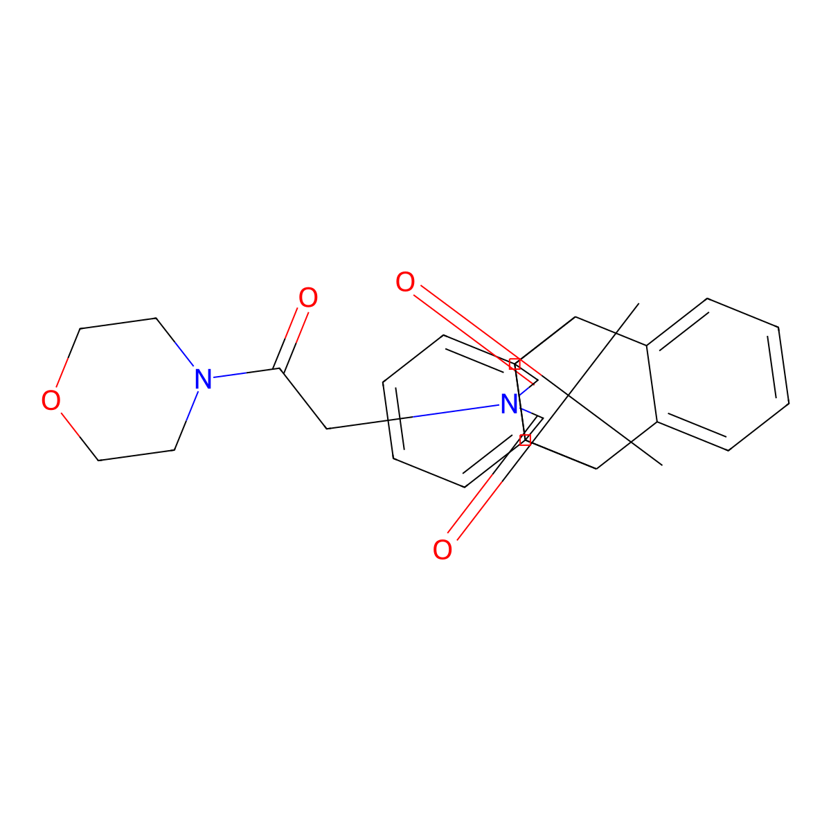 17-[2-(4-Morpholinyl)-2-oxoethyl]-17-azapentacyclo[6.6.5.0~2,7~.0~9,14~.0~15,19~]nonadeca-2,4,6,9,11,13-hexaene-16,18-dione molecular structure, CAS 445225-25-2