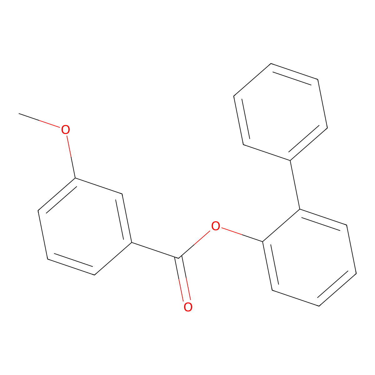 [1,1'-Biphenyl]-2-yl 3-methoxybenzoate molecular structure, CAS 445228-69-3