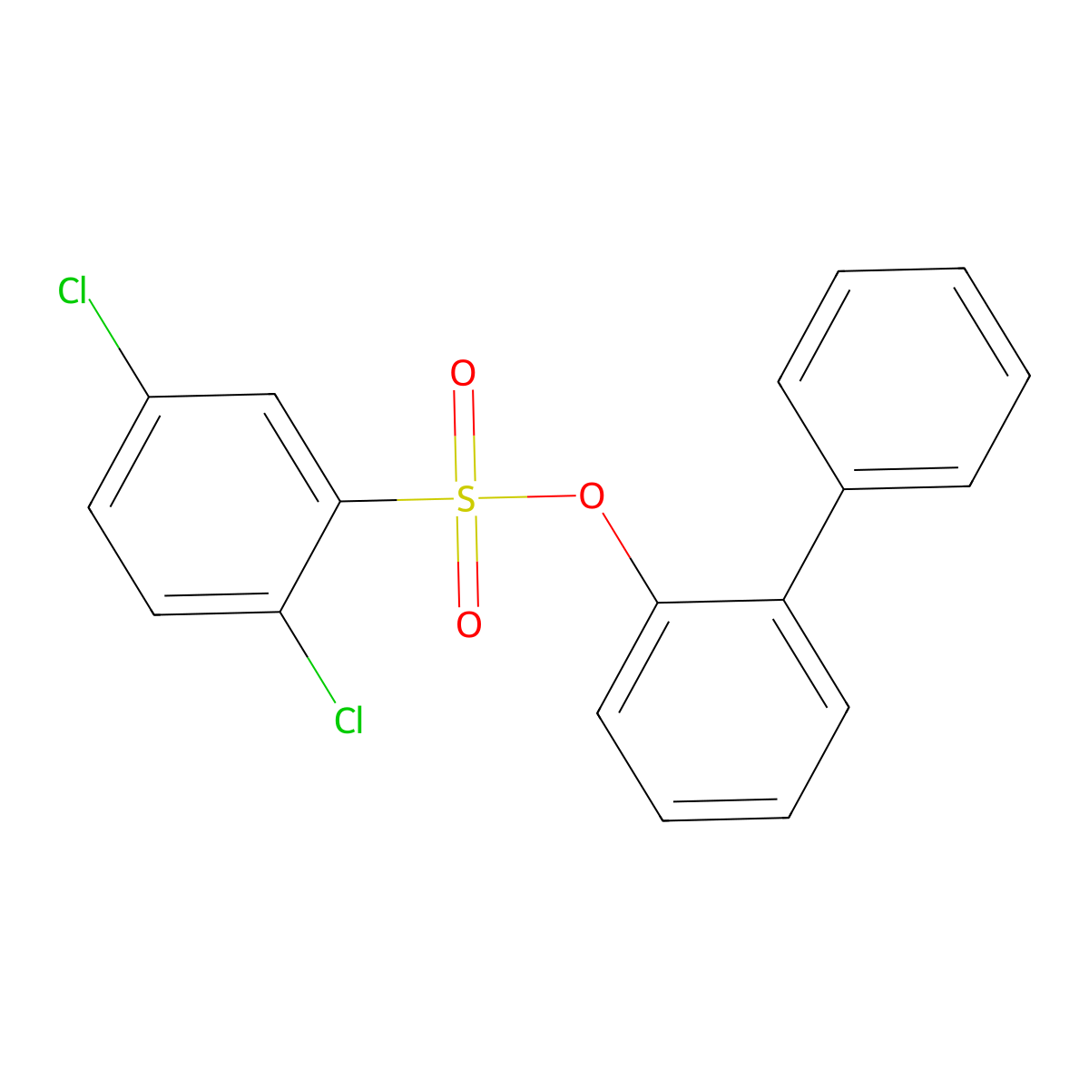 (2-Phenylphenyl) 2,5-dichlorobenzenesulfonate molecular structure, CAS 445228-74-0