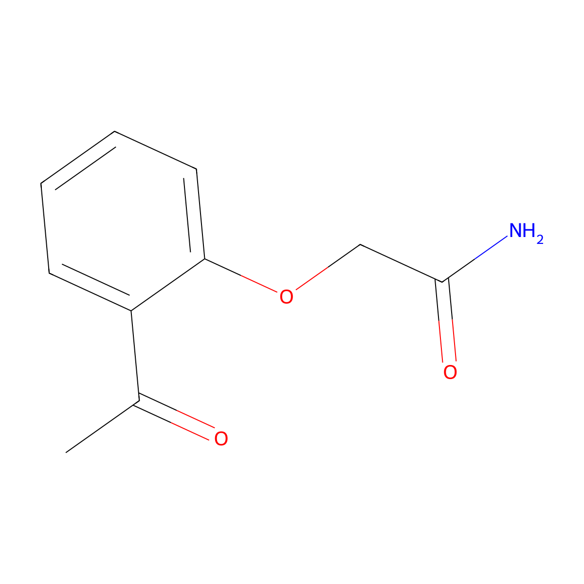 2-(2-Acetylphenoxy)acetamide molecular structure, CAS 445232-49-5