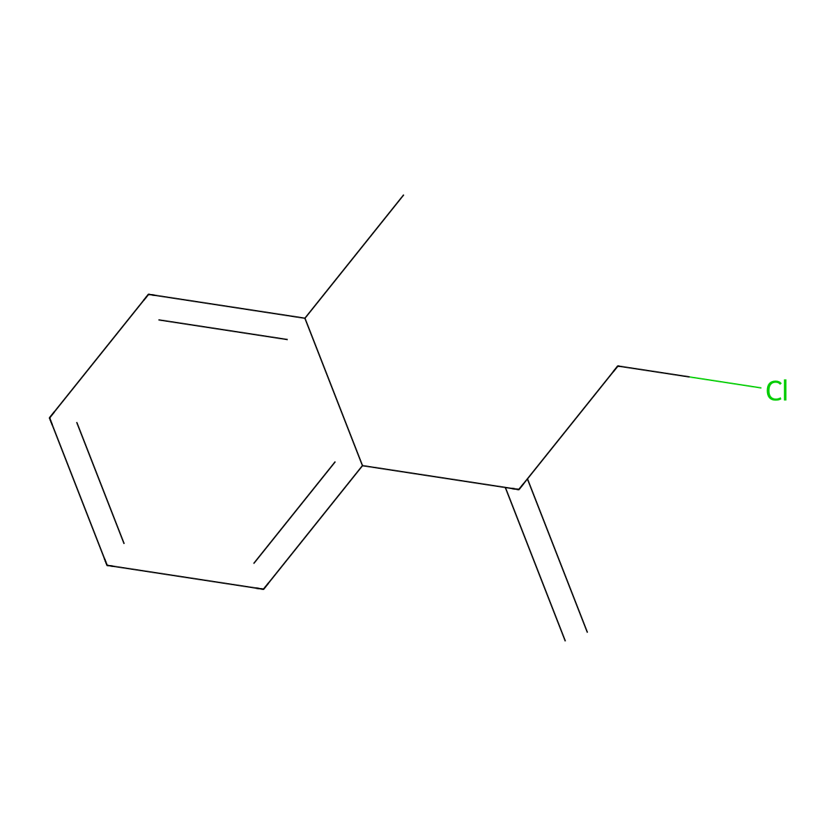 1-(3-Chloroprop-1-en-2-yl)-2-methylbenzene molecular structure, CAS 445235-56-3