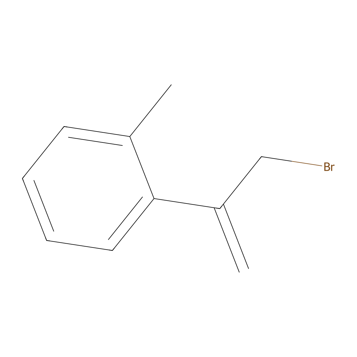 1-(3-Bromoprop-1-en-2-yl)-2-methylbenzene molecular structure, CAS 445235-57-4