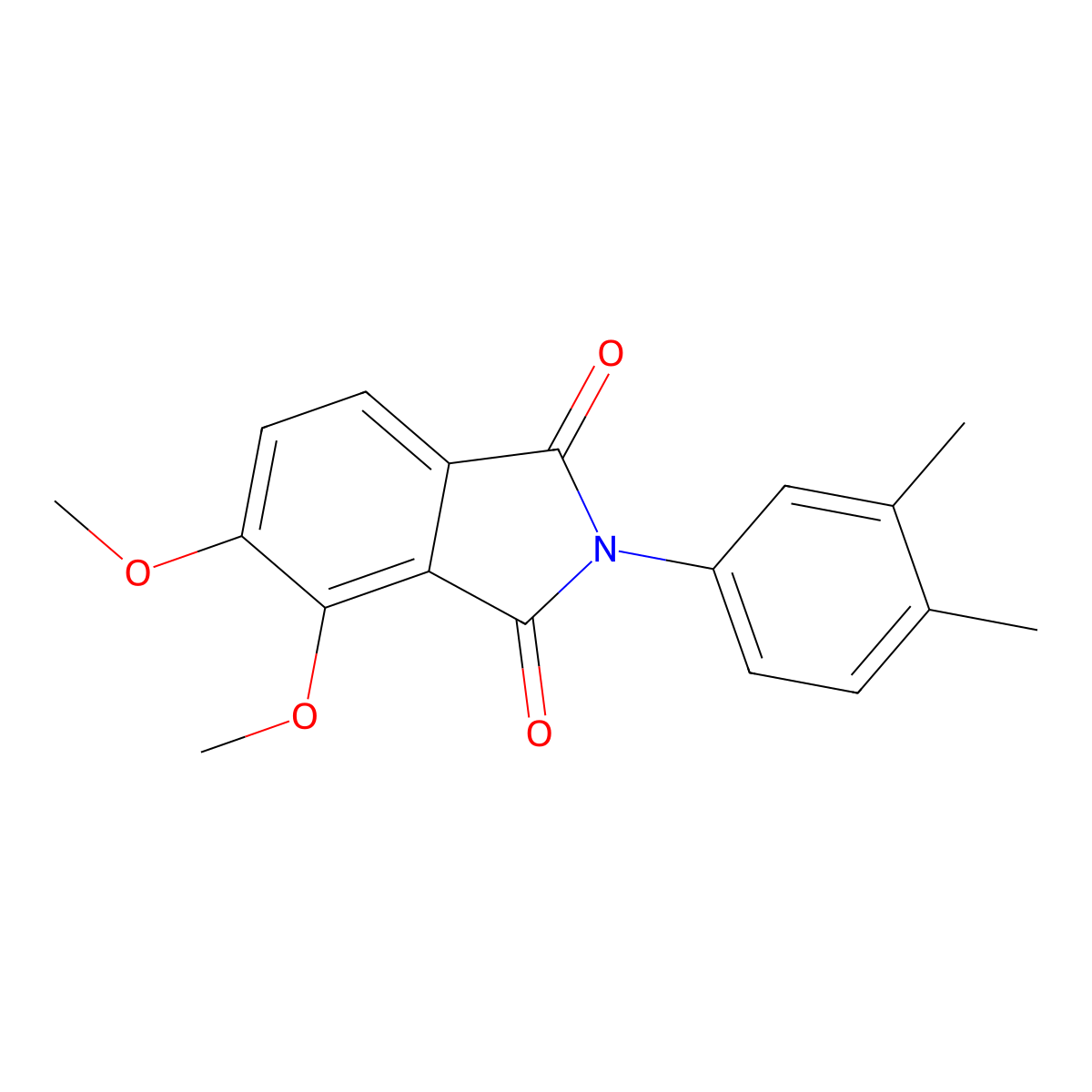 2-(3,4-dimethylphenyl)-4,5-dimethoxy-1H-isoindole-1,3(2H)-dione molecular structure, CAS 445252-24-4