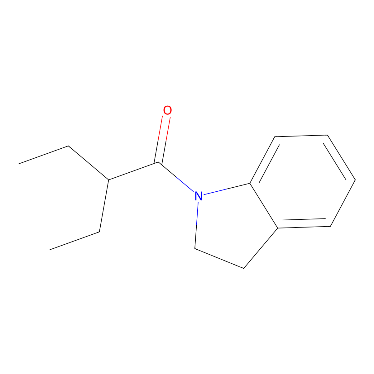 1-(2-Ethylbutanoyl)indoline molecular structure, CAS 445254-88-6