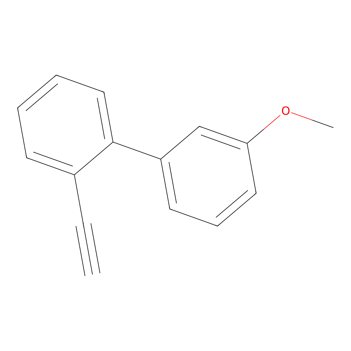 2-Ethynyl-3'-methoxy-1,1'-biphenyl molecular structure, CAS 445262-73-7