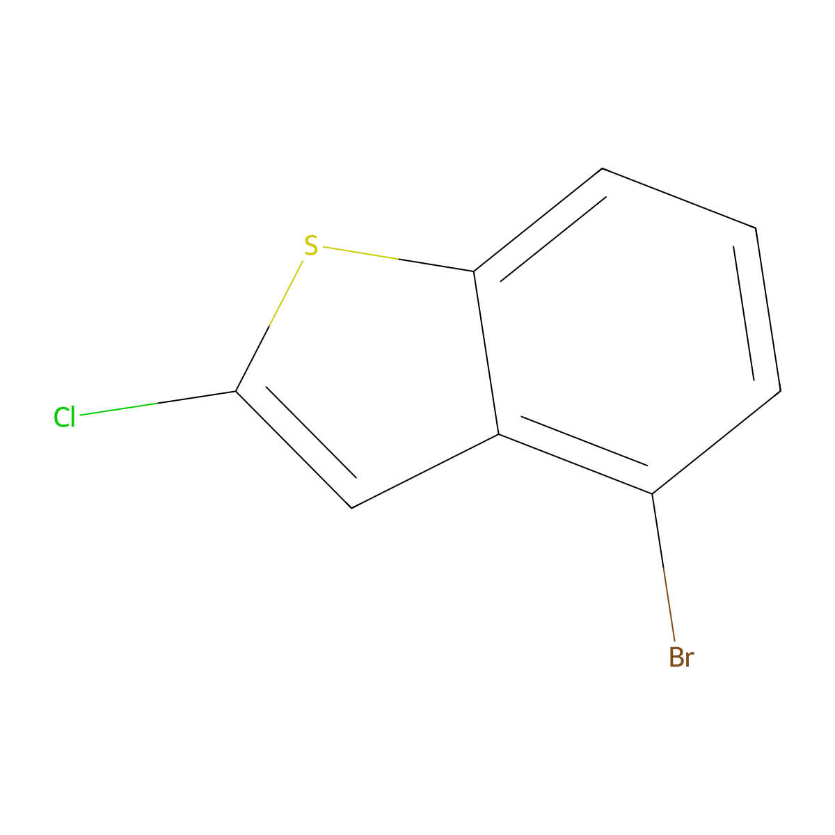 4-Bromo-2-chlorobenzo[b]thiophene molecular structure, CAS 445280-59-1