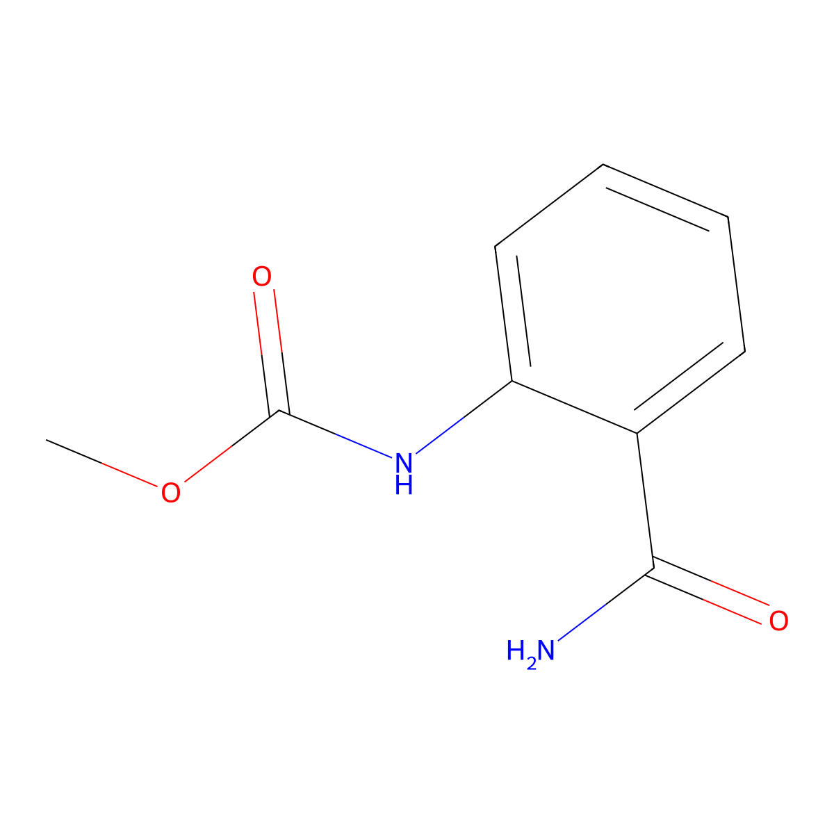 Methyl (2-carbamoylphenyl)carbamate molecular structure, CAS 445285-93-8