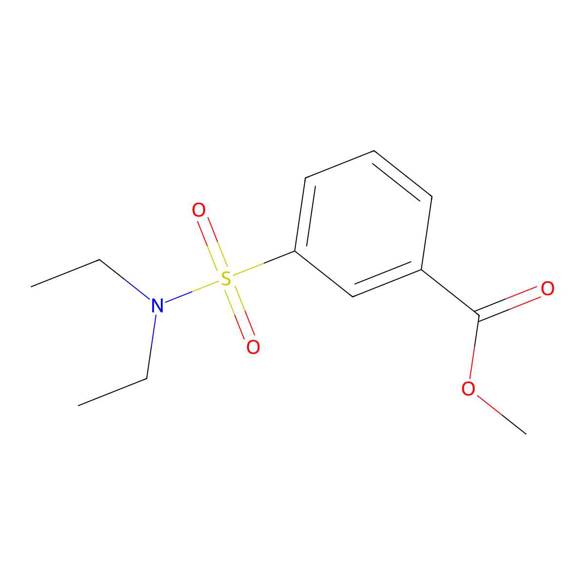 Methyl 3-(diethylsulfamoyl)benzoate molecular structure, CAS 445298-39-5
