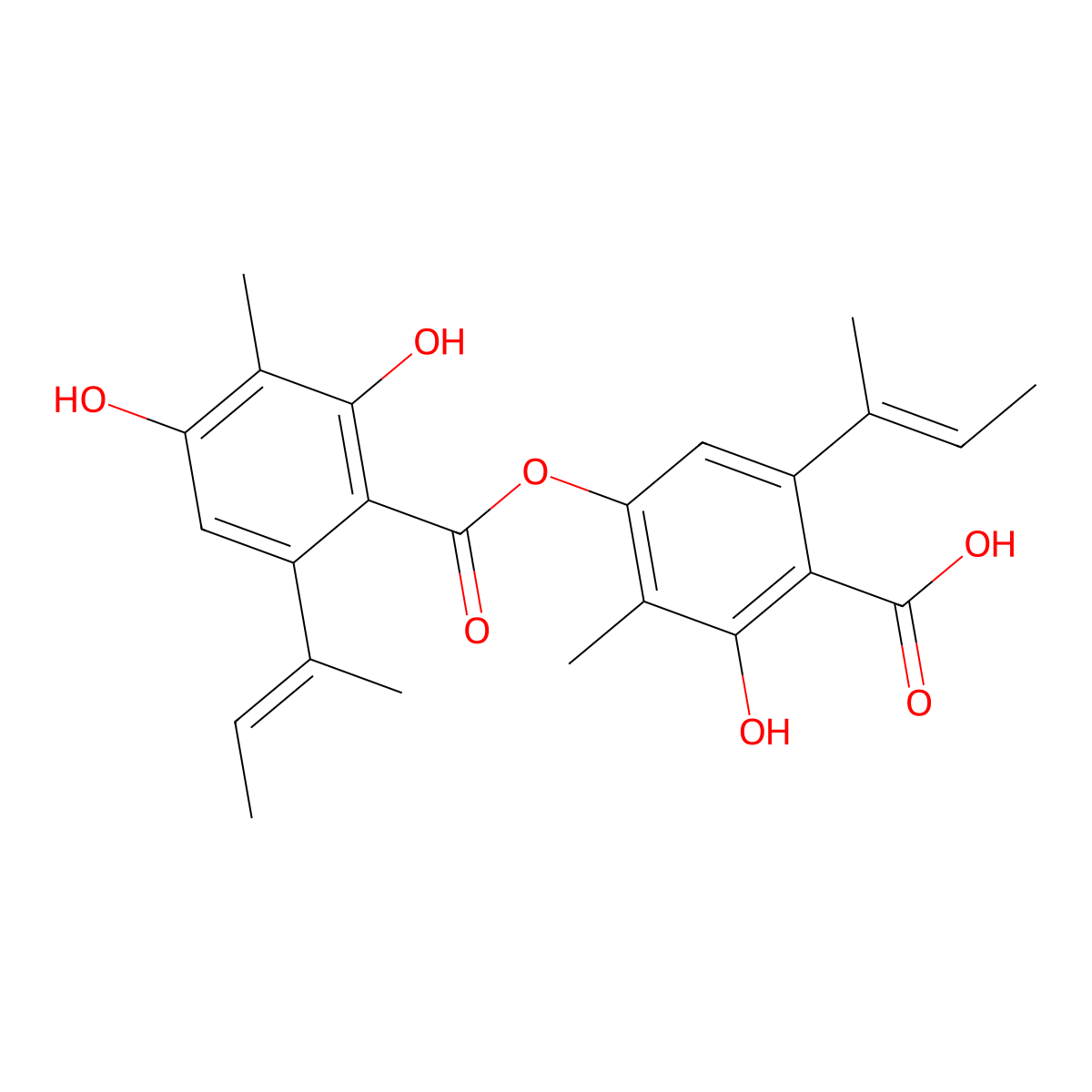 Agonodepside B molecular structure, CAS 445298-41-9