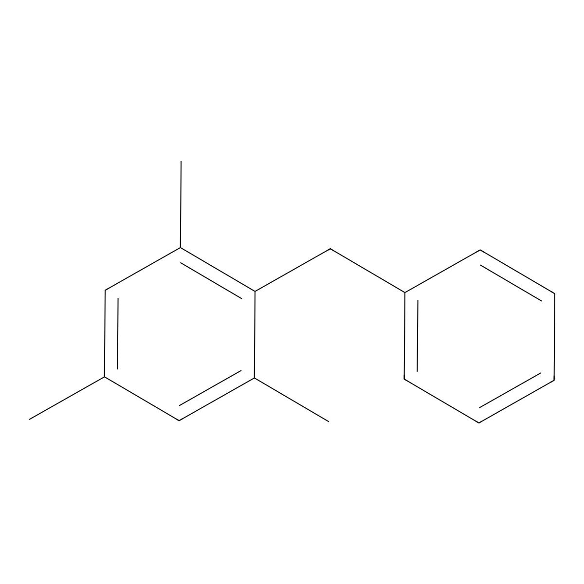 2-Benzyl-1,3,5-trimethylbenzene molecular structure, CAS 4453-79-6